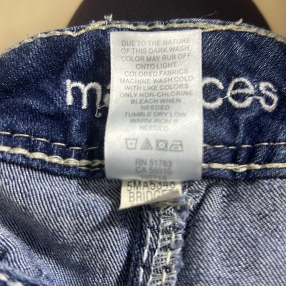 Maurices Bridget Y2K Thick Stitch Sequin Embellished 5Pocket Flare Leg Jeans 1/2 - Picture 13 of 13